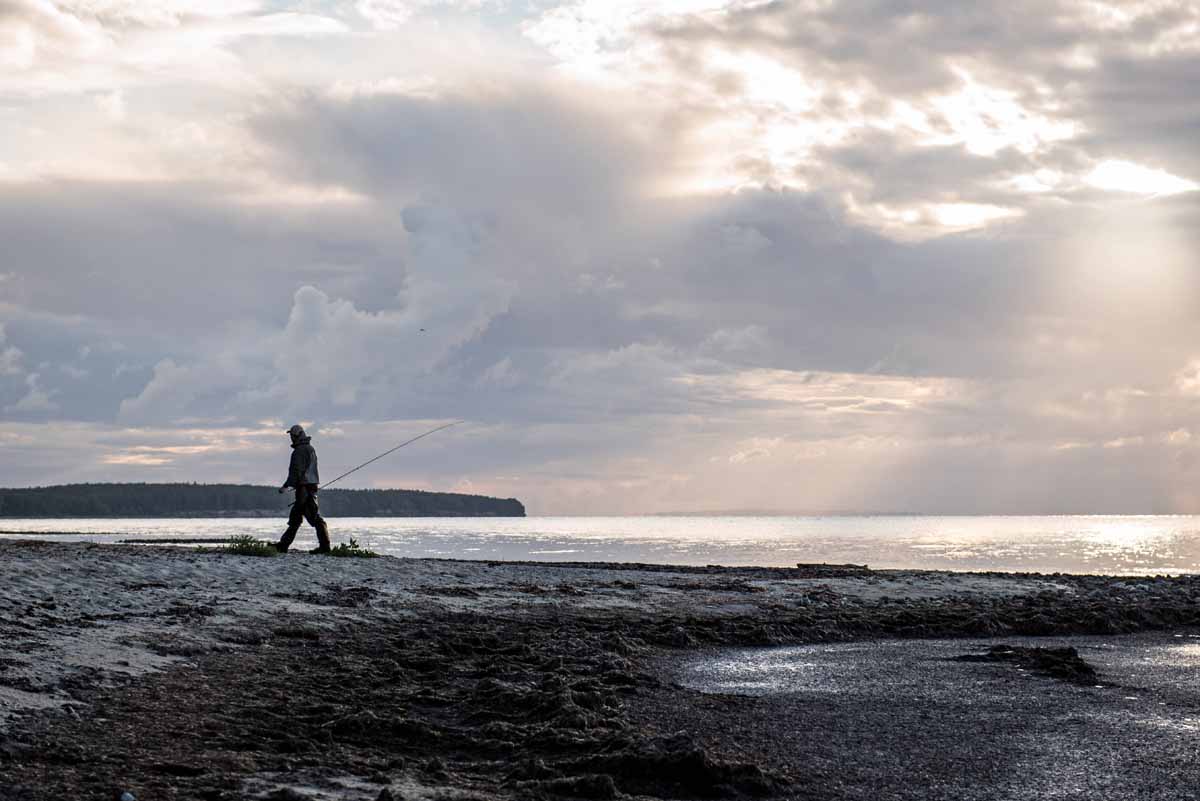Auf den dänischen Ostseeinseln kann bei jedem Wind und Wetter geangelt werden. Foto: F. Lorentzen