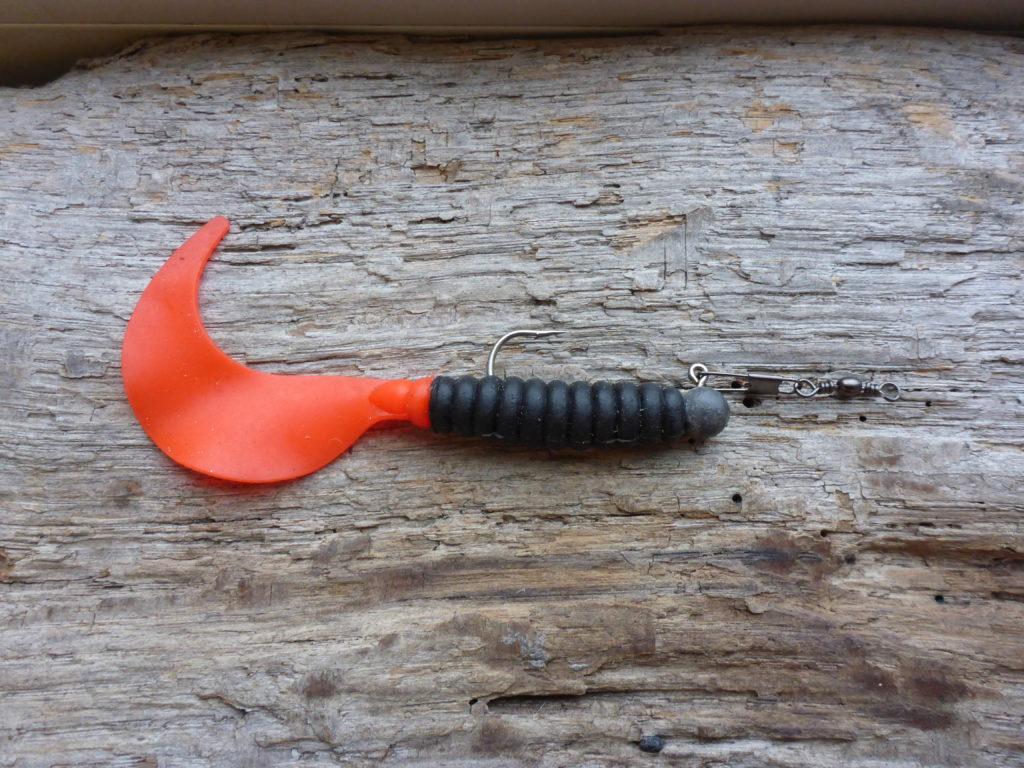Dieser Twister ist ein Köder für alle Barsch-Größen. Sein Laufverhalten reizt die Fische zum Biss. Foto: F. Meyer