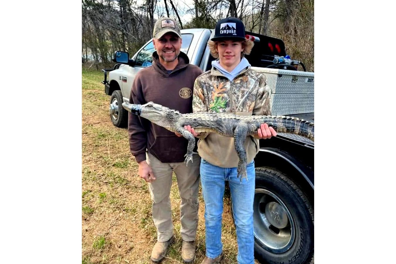 Teenager fängt Alligator auf Swimbait