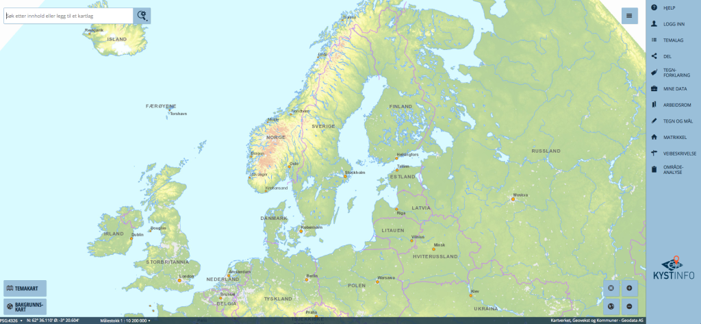 Seekarte_Norwegen