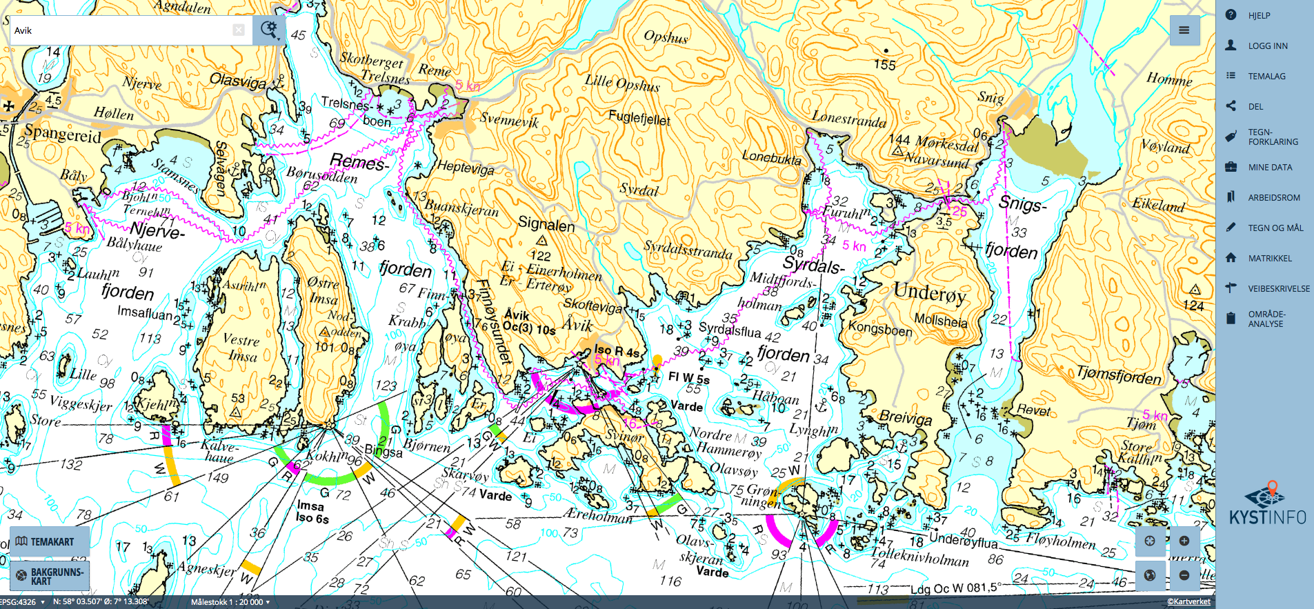 freie seekarten mit tiefenangaben Seekarte Fur Norwegen Kostenlos Und Einfach Blinker freie seekarten mit tiefenangaben