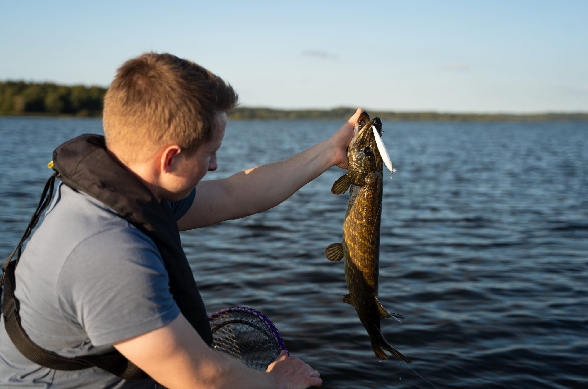 Hecht Boot Twitchbait