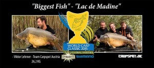 Viktor Lehrner im Glück. Dem Carpspot-Teamangler ging der größte Karpfen der World Carp Classic an den Haken. © carpspot.de