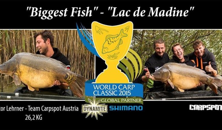 Viktor Lehrner im Glück. Dem Carpspot-Teamangler ging der größte Karpfen der World Carp Classic an den Haken. © carpspot.de