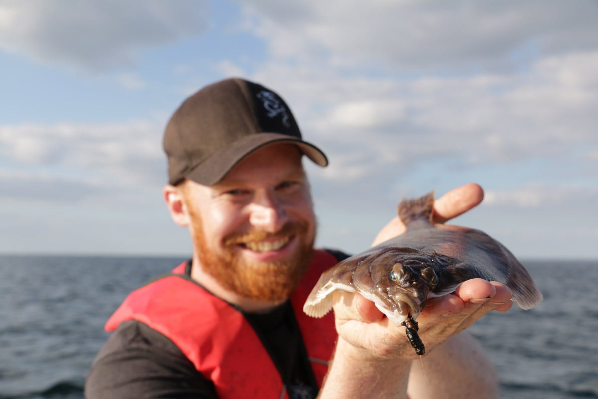 Plattfisch am Haken – Aber welcher? Wir verraten Dir hier, wie man Plattfische richtig bestimmt und wo die feinen aber wichtigen Unterschiede sind. Foto:BLINKER/ J. Radtke