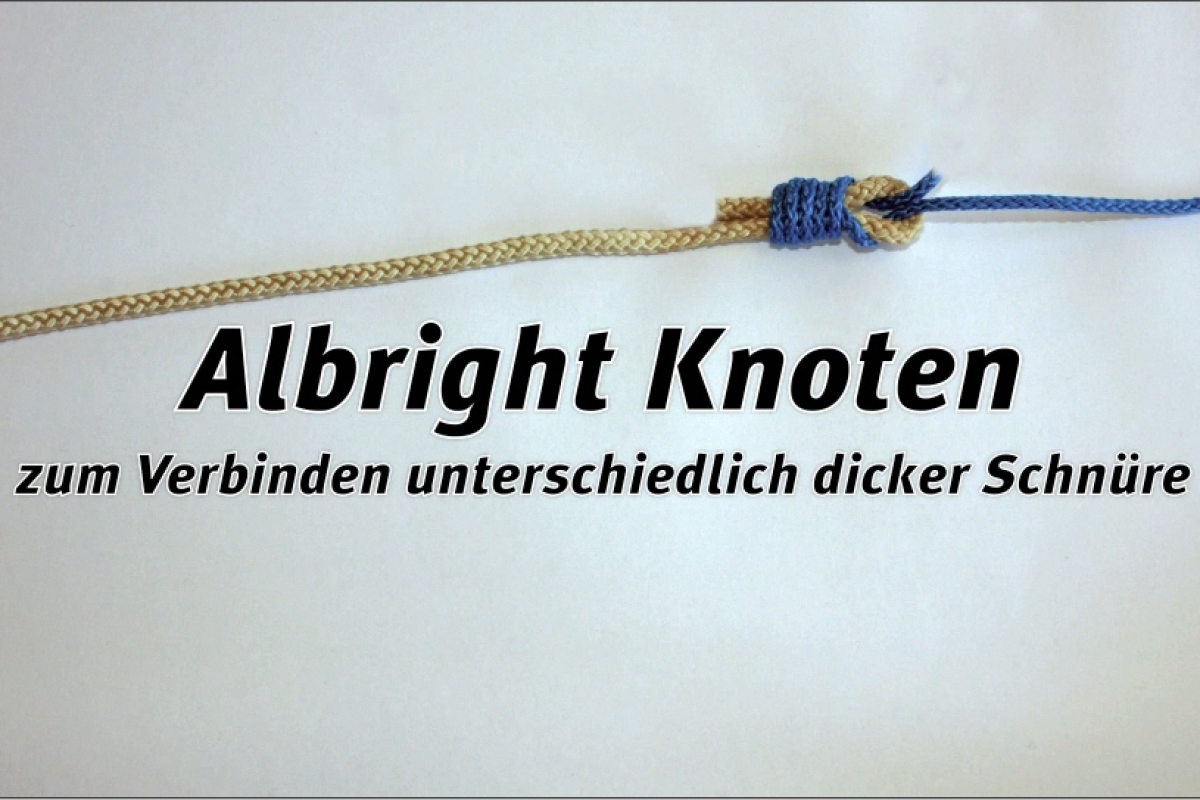 Der Albright-Knoten eignet sich zur Verbindung unterschiedlich dicker Schnüre. Foto: Blinker