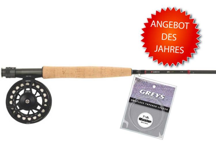 Sie suchen als Einsteiger Ausrüstungs-Tipps zum Fliegenfischen? Dieses Fliegenfischen-Set hat das Magazin "FliegenFischen" mit der Firma Greys zusammengestellt. Es ist gut, robust und günstig! Für nur 50 Euro Zuzahlung erhalten Sie dieses Einsteigerset zum Fliegenfischen!