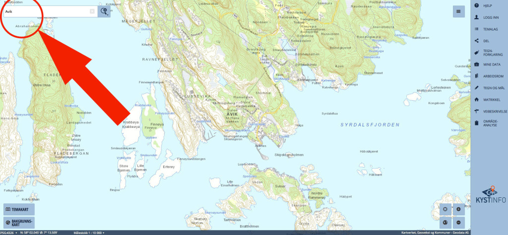 Seekarte Norwegen