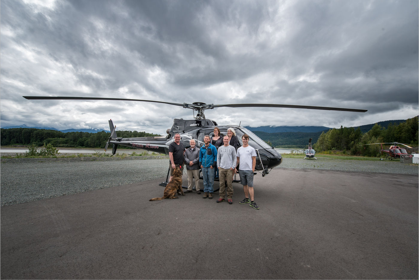 Neu 2017 in der Skeena Salmon Lodge: Gäste können mit dem Helikopter schnell und sicher an sonst unzugängliche Stellen gebracht werden!