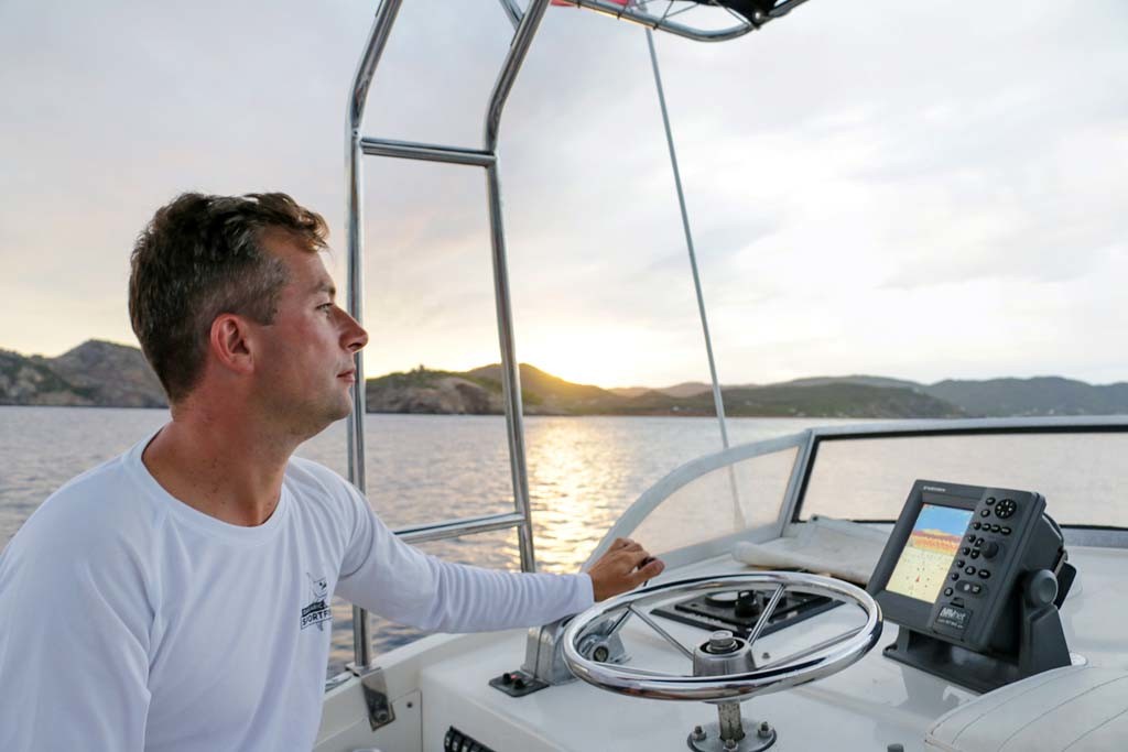 Guide Michael Standor bei der Arbeit: Niemand kennt dieses Revier so gut wie der sympathische Vollblut-Angler. Foto: J. Radtke