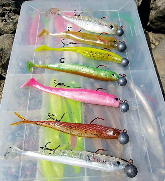 Gummifische fürs Zanderangeln im Winter