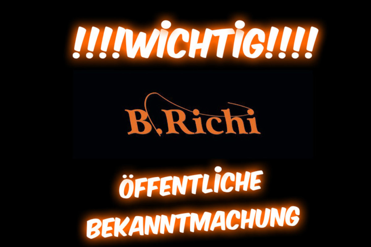 Immer wieder erreichen uns Anfragen zur aktuellen Situation von B.Richi-Tackle. Zieht sich das Unternehmen sich aus dem Markt zurück? Sind überhaupt noch Produkte käuflich zu erwerben? Diese und weitere Fragen möchte die Firma hier gerne beantworten und so öffentlich und aktiv Stellung nehmen.