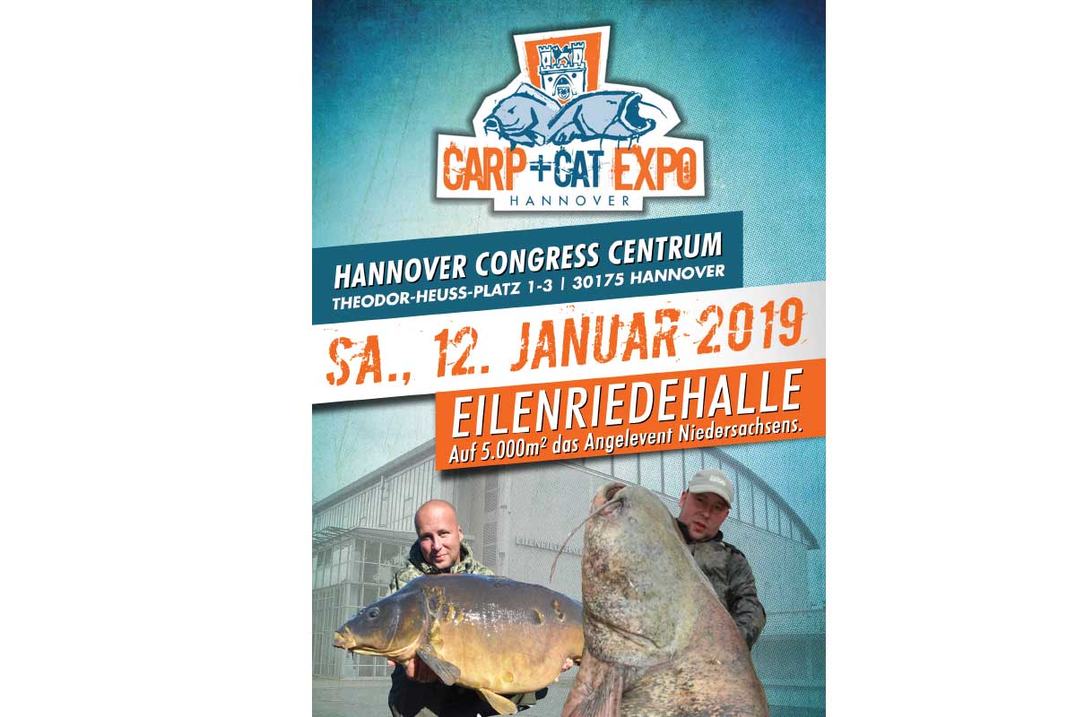 Die Carp+Cat Expo 2019 findet in der Eilenriedehalle in Hannover statt.