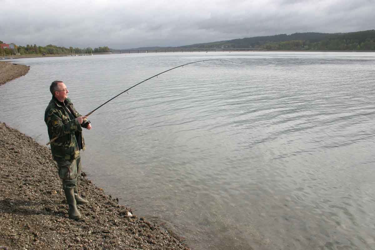 Vom Ufer aus kann man im Möhnesee auch sehr gut auf Friedfische angeln. Foto: Blinker