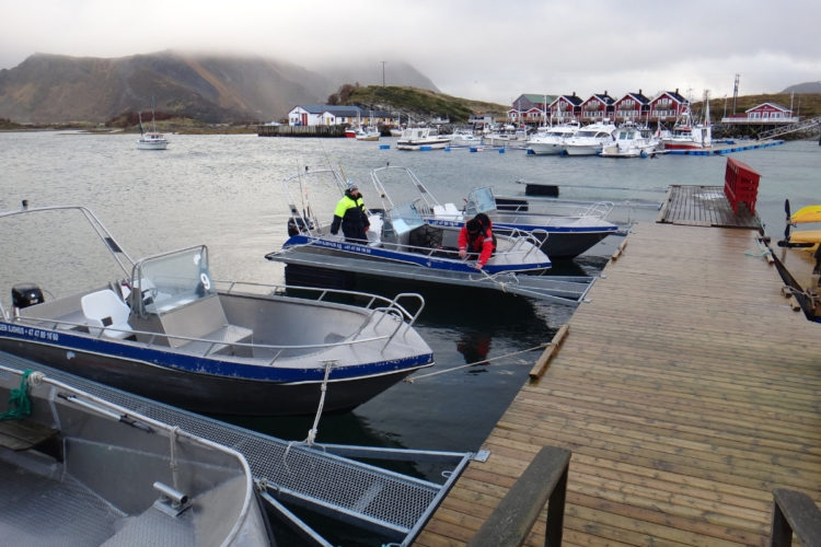 19 Fuß-Aluboote für das Angeln vor den Lofoten