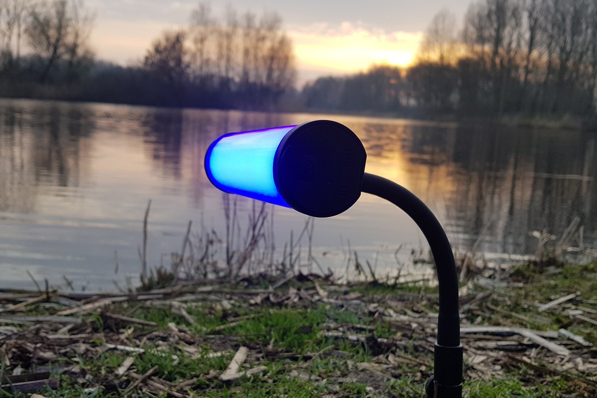 Auch das Bivvylight lässt sich per App steuern. Ihr könnt die Farbe eurer Wahl einstellen.