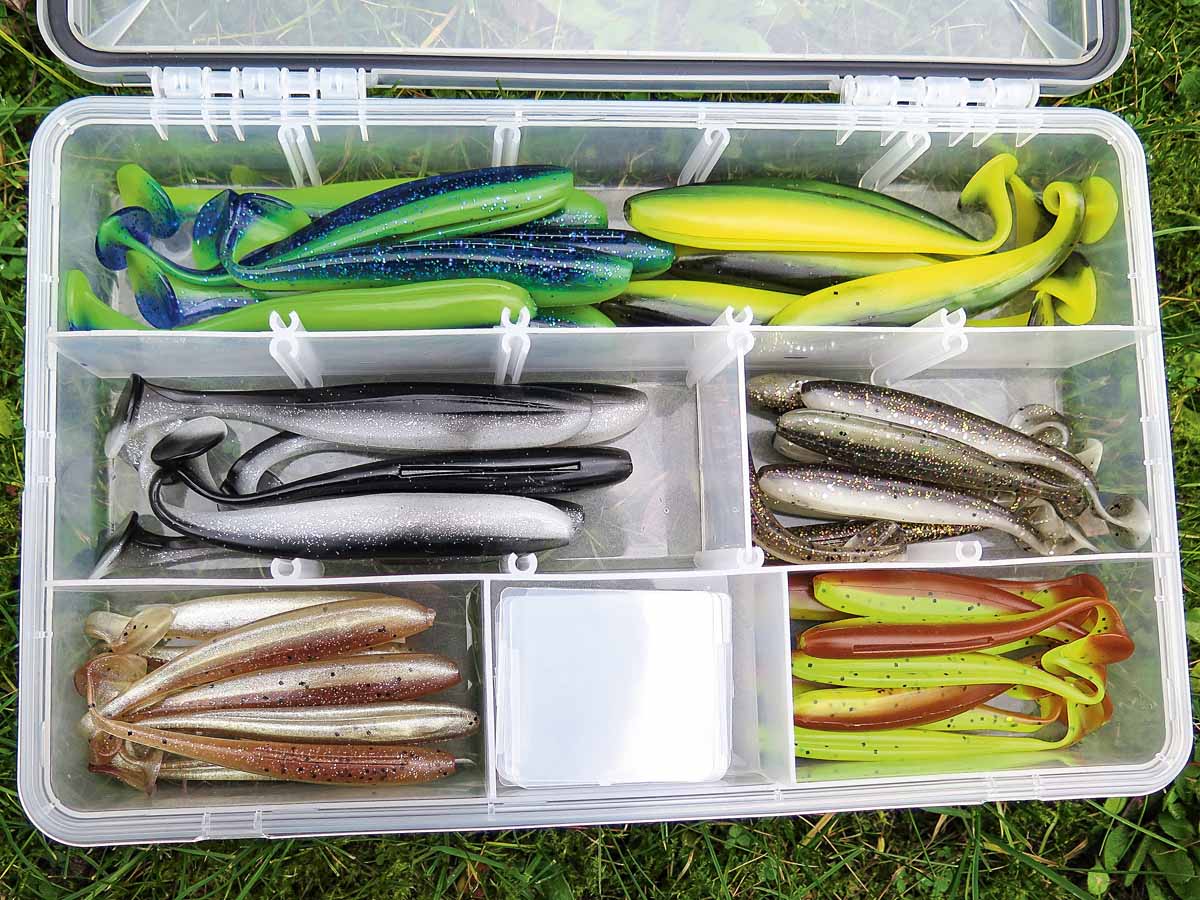 Es gibt die Flexifix-Gummiköder in vielen verschiedenen Farben und Längen. Foto: F. Pippardt