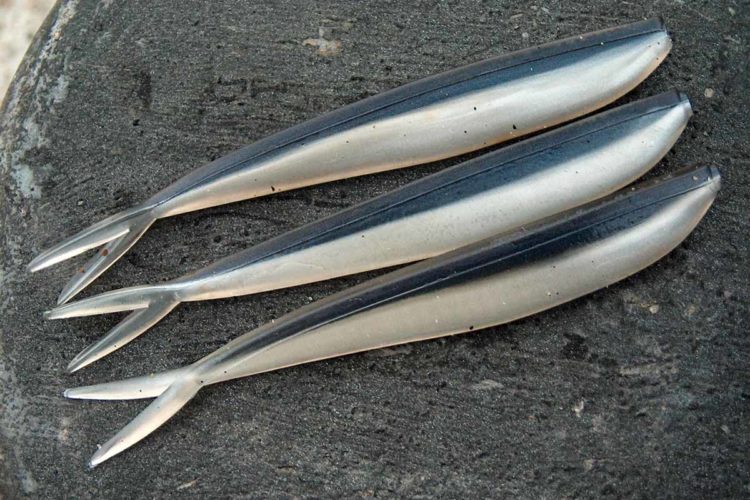 Laufen nicht und fangen trotzdem, manchmal sogar deutlich besser als aggressivere Ködermuster: V-Tails. Unbedingt in komplizierten Fangphasen, bei viel Futterfisch und harten Wetterwechseln einsetzen.