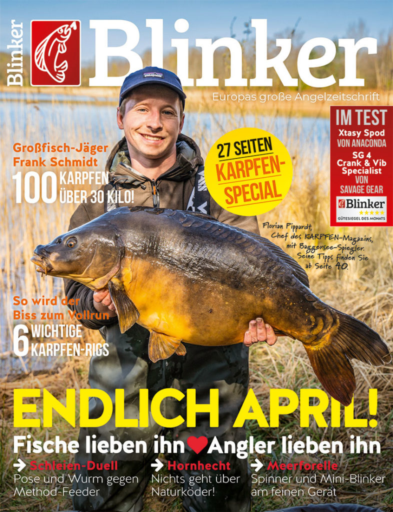 Im neuen BLINKER 04/2021 dreht sich alles ums Angeln im April – ab sofort im Handel und online erhältlich! Bild: BLINKER