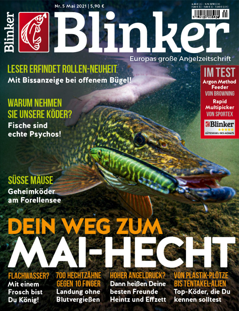 Dieser Artikel kommt aus dem neuen Blinker 05/2021! In dieser Ausgabe Du alles, was Du für die Hechtsaison im Mai wissen musst – und noch mehr!