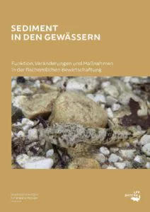 Das Bild zeigt das Titelblatt der Fachbroschüre "Sediment in den Gewässern"