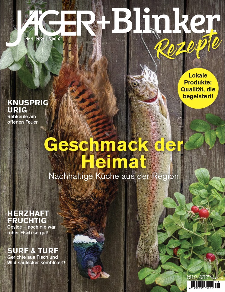 Wild und Fisch: Das Kochmagazin für Jäger und Angler!  Auf über 100 Seiten finden Sie Rezepte und Wissenswertes zu regionalen Gerichten.  Klicken Sie hier und geben Sie Ihre Bestellung auf!  Bild: MEDIENJAHR