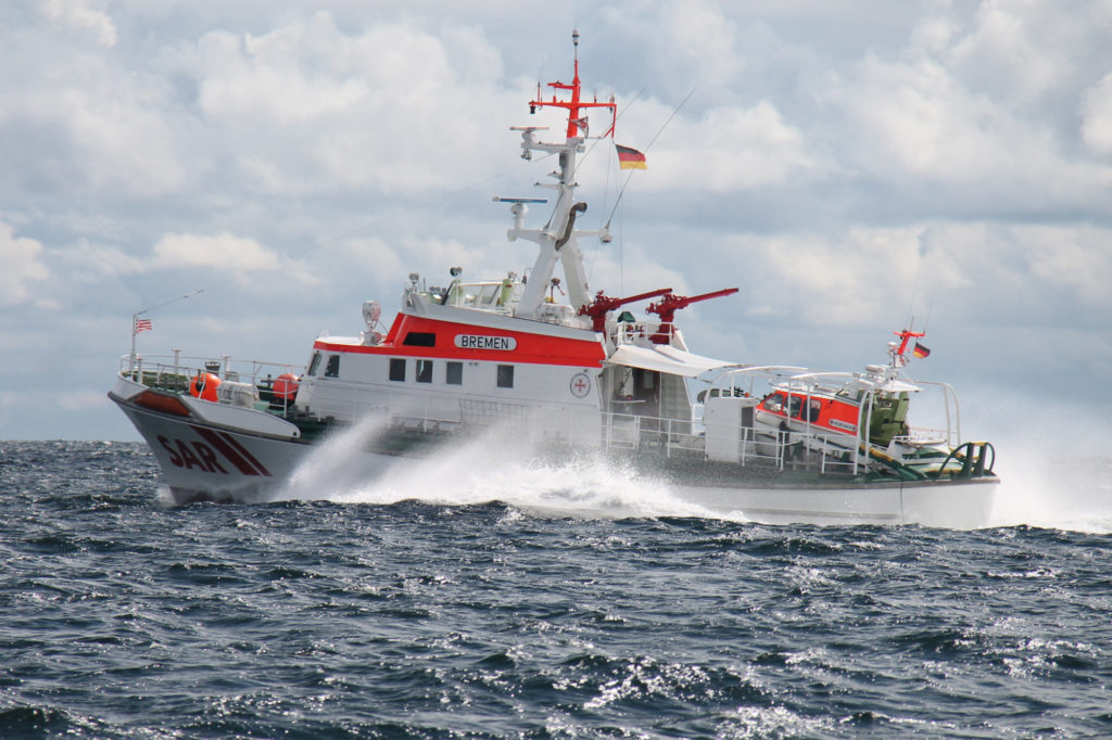 Seenotrettungskreuzer BREMEN der Deutschen Gesellschaft zur Rettung Schiffbruechiger (DGzRS) Foto: DGzRS / Jens Dede
