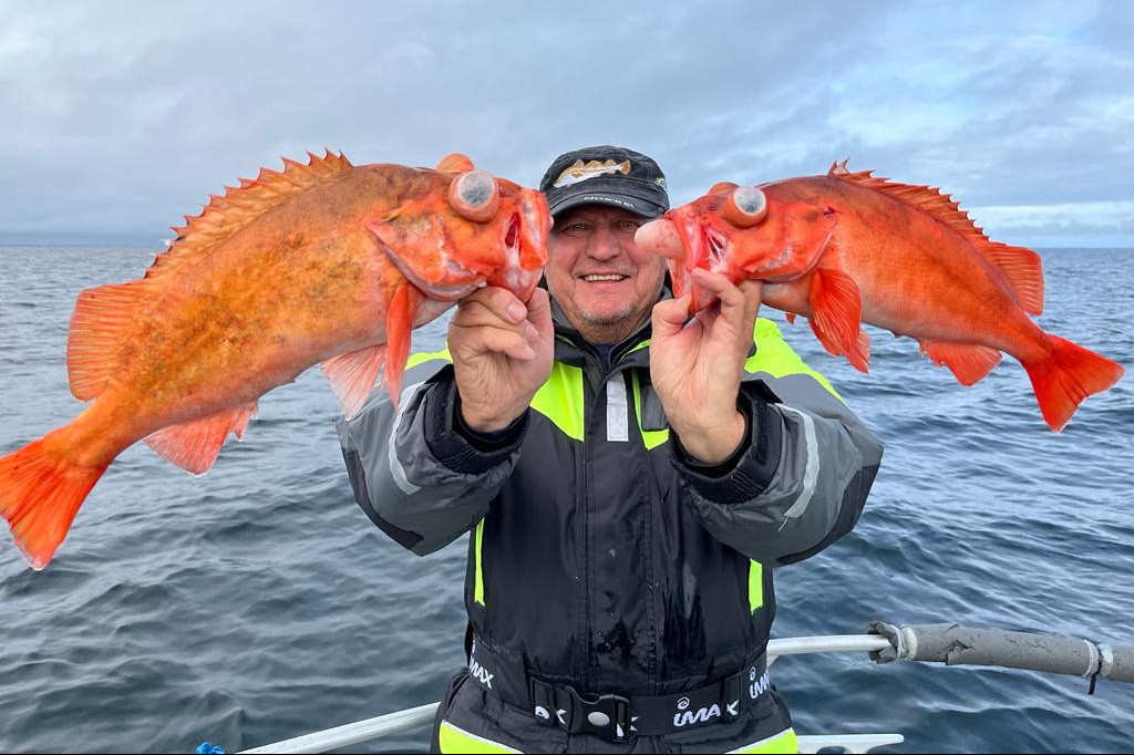 Meeresangler blicken zufrieden auf die Saison 2022 zurück. Foto: Hitra Turistservice
