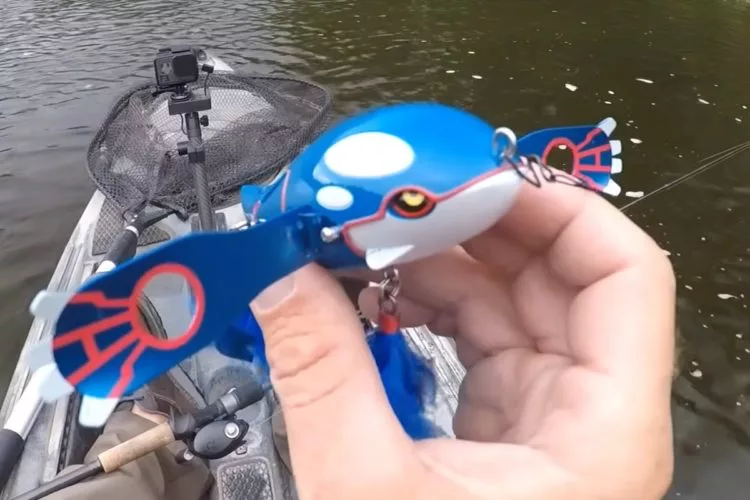 Ein Pokémon als Angelköder – kann so ein Spaß funktionieren? Foto: NDYakangler (via YouTube)