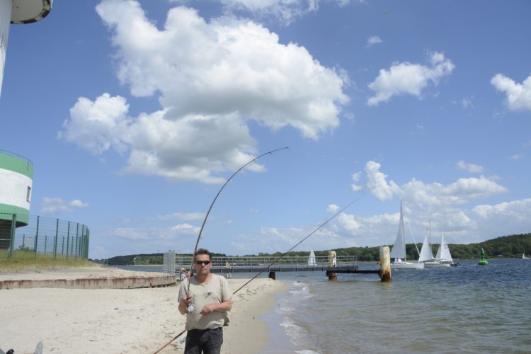 Feedern vom Strand: Fein fängt. Foto: S. Rose