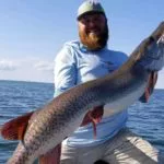 Erik Bakke fing diesen Musky im Mille Lacs Lake in Minnesota. Er list überzeugter Catch and Release-Angler. Foto: E. Bakke (via Facebook)