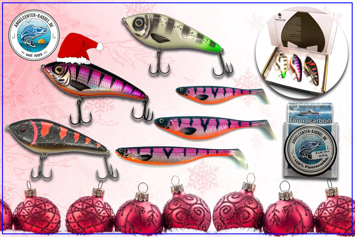 Heute im BLINKER-Adventskalender: ein Set mit Westin-Swimbaits und mehr, in exklusiven Farben vom Angelcenter Kassel! Foto: Angelcenter Kassel