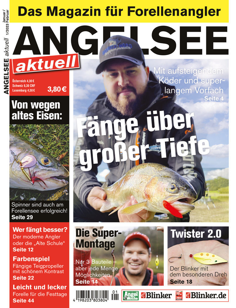 ANGELSEE aktuell 01/2023 – im Handel und online erhältlich! Foto: ANGELSEE aktuell