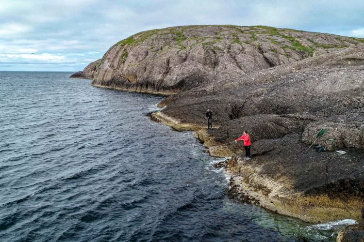 Der Klassiker der Angelplätze in Norwegen: die Steilwand. Ohne Echolot zu finden, manchmal auch vom Ufer zu befischen. Besonders Pollacks stehen in Braunalgen am Steilhang. Foto: Florian Pippardt