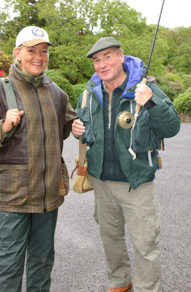 Verband neben der Angelleidenschaft eine tiefe Freundschaft: Alexandra Jahr mit Fritz Wepper auf Angeltrip in Irland.