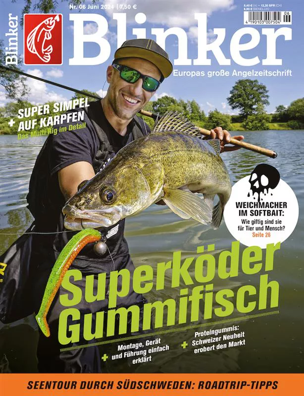 Blinker 06/2024: Zander mit Gummifisch überlistet