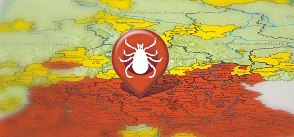 Zeckenkarte FSME-Risikogebiete in Deutschland