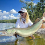 Musky / Muskie mit Anglerin