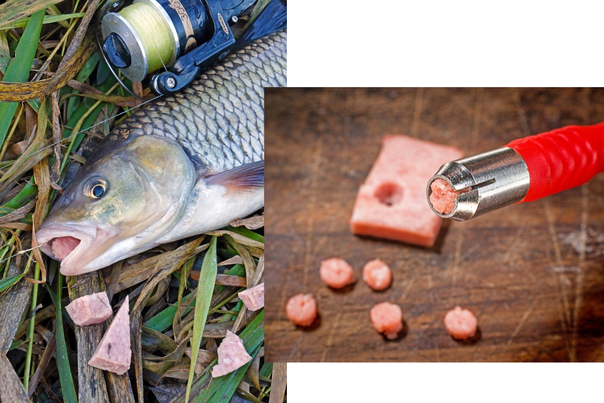 Döbel im Winter auf Fleisch