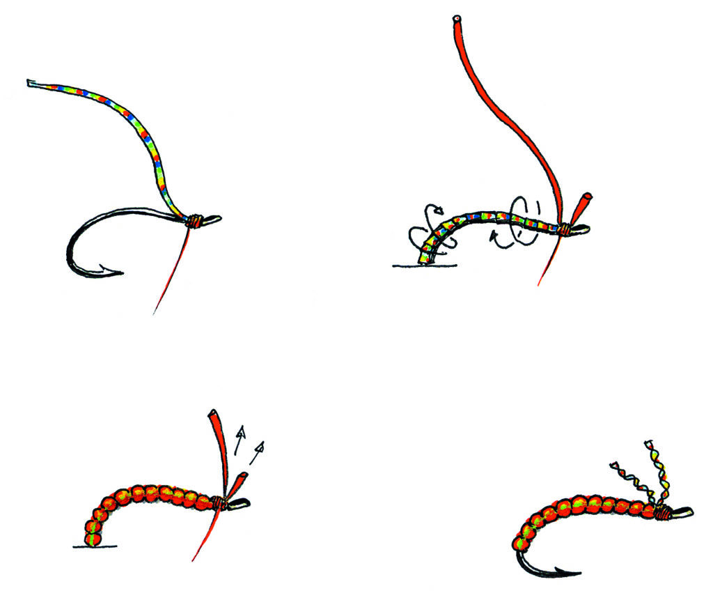 Mückenlarven binden