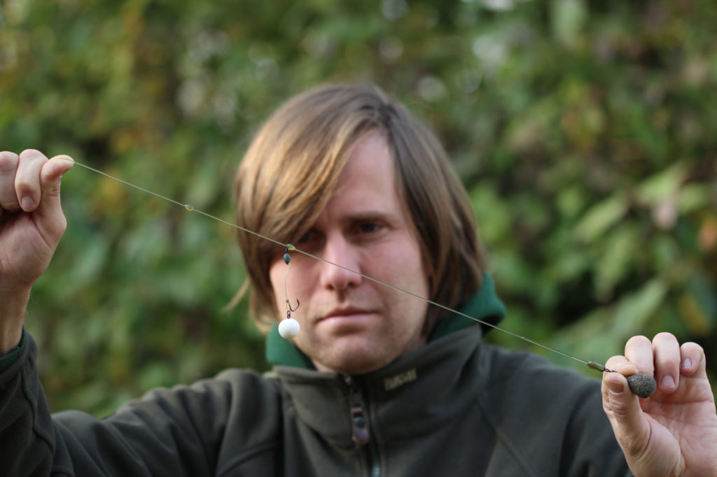 Ein Chod Rig mit weißem Pop Up