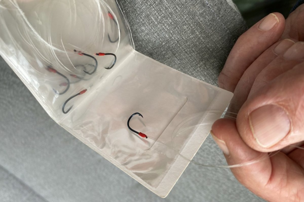 Gebundene Haken Vorfachhaken Abwickeln Haken Heftchen
