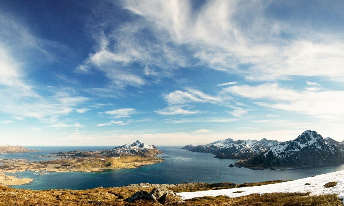 Landschaftsbild des Nappstraumen in Norwegen