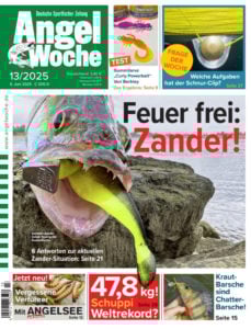 Cover der Angelwoche 13/2025: Feuer frei: Zander!