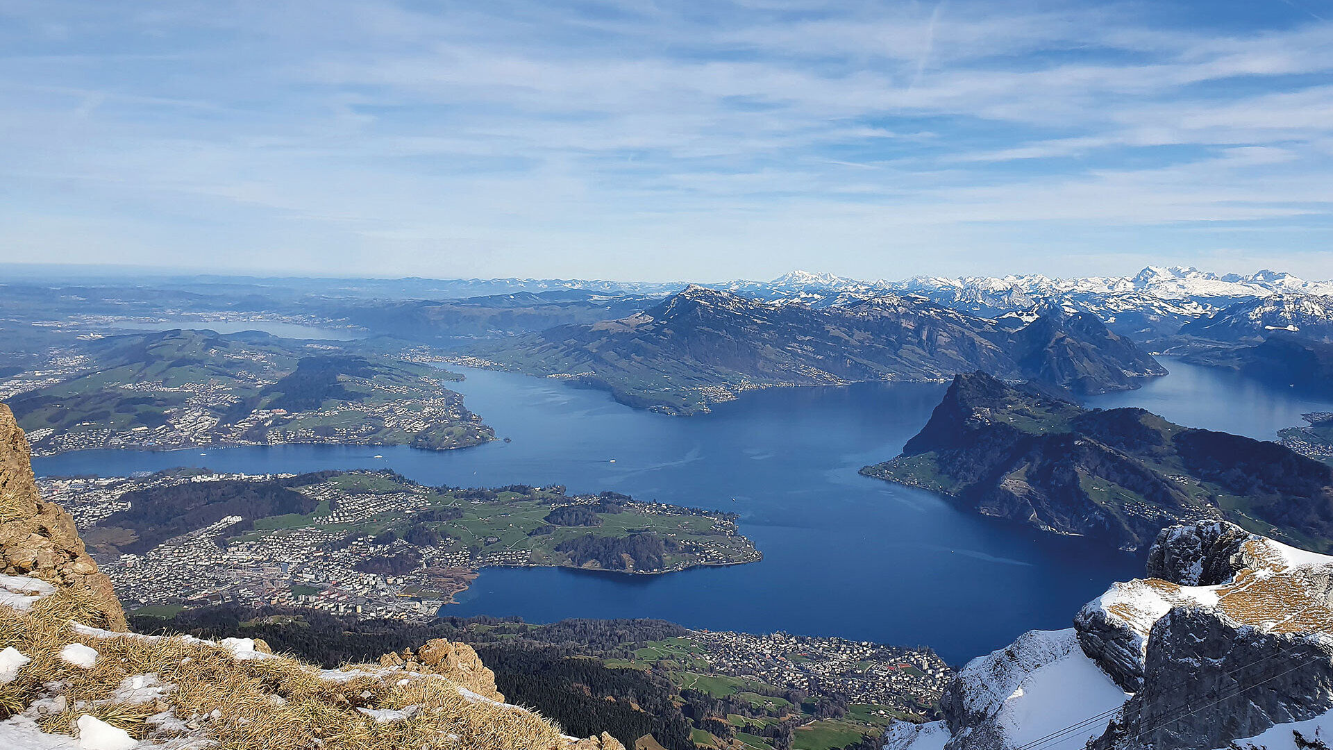 Alpensee in der Schweiz