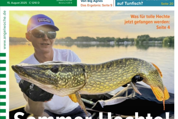 Cover der Angelwoche 18/2025: Sommer-Hechte!