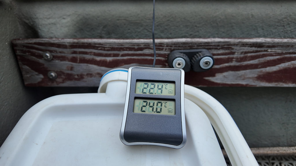 24 Grad Wassertemperatur