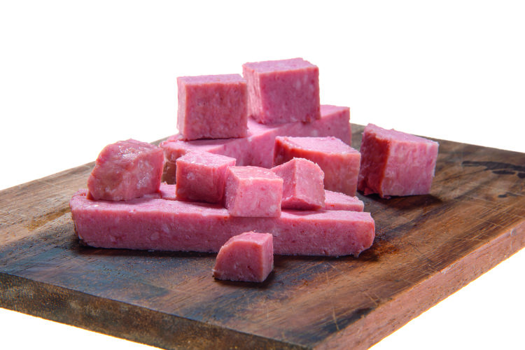 Frühstücksfleisch Würfel