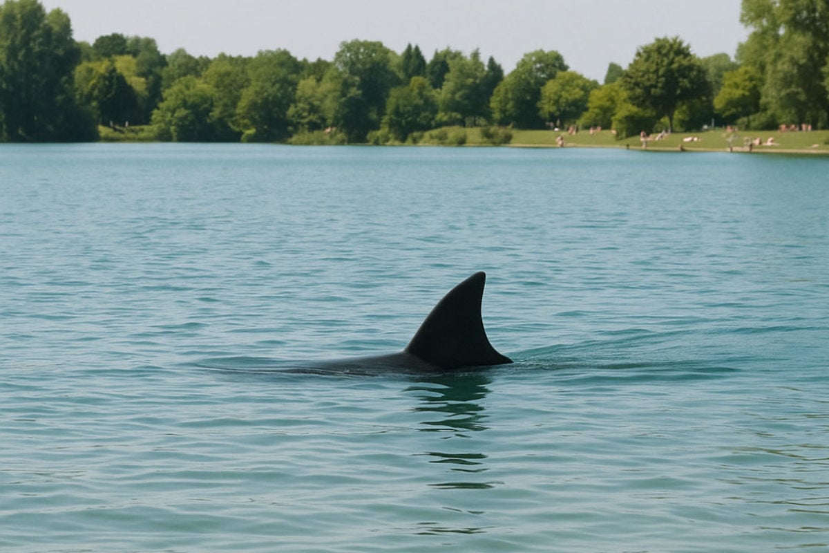 Hai Alarm am Pleschinger See