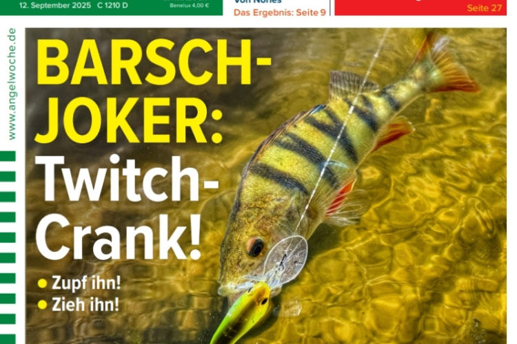 Cover der AngelWoche 20/2025: Barsch-Joker: Twitch-Crank!